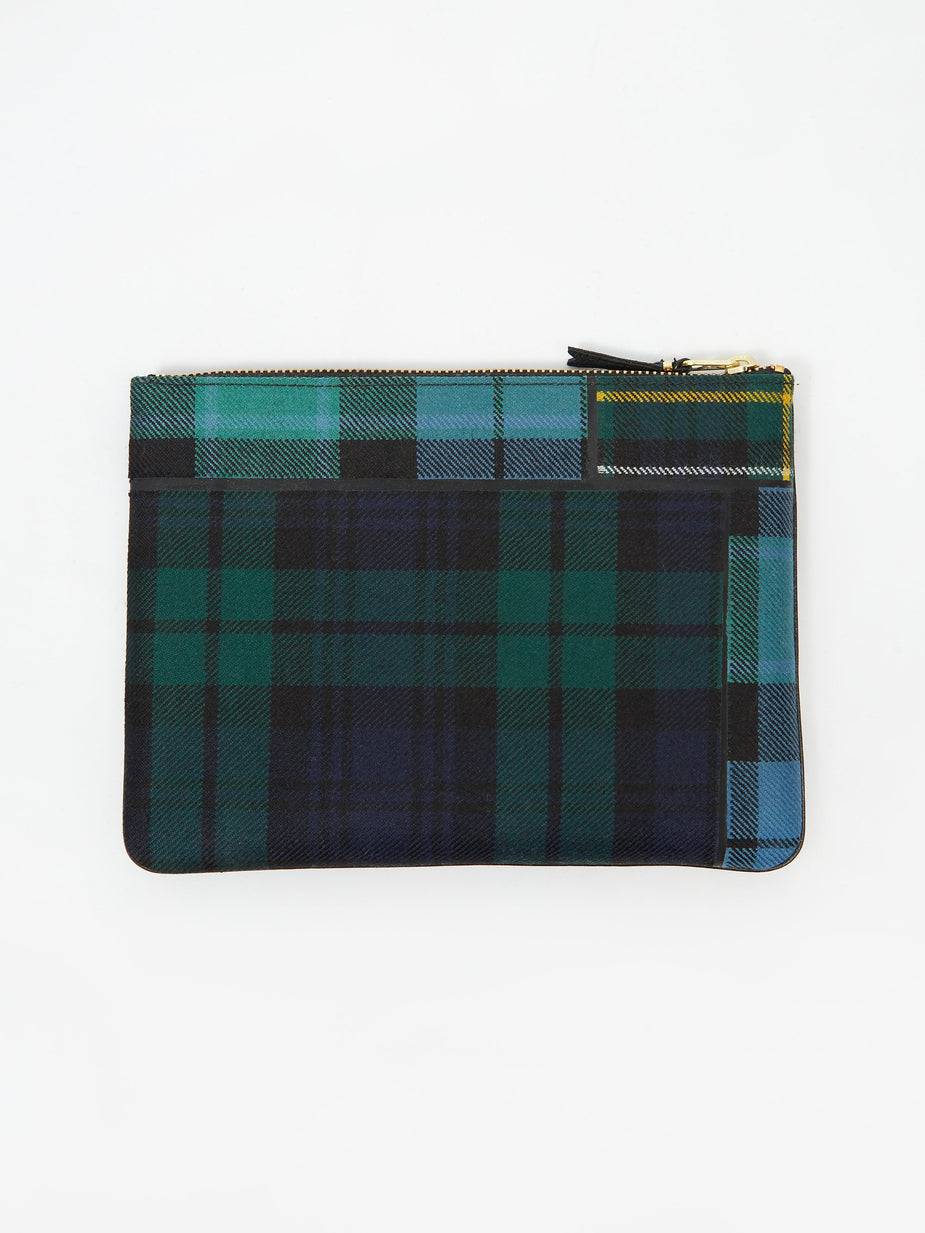 Comme des Garcons Wallets Comme des Garcons Wallets Tartan Patchwork W (SA5100TP) - Green - Green
