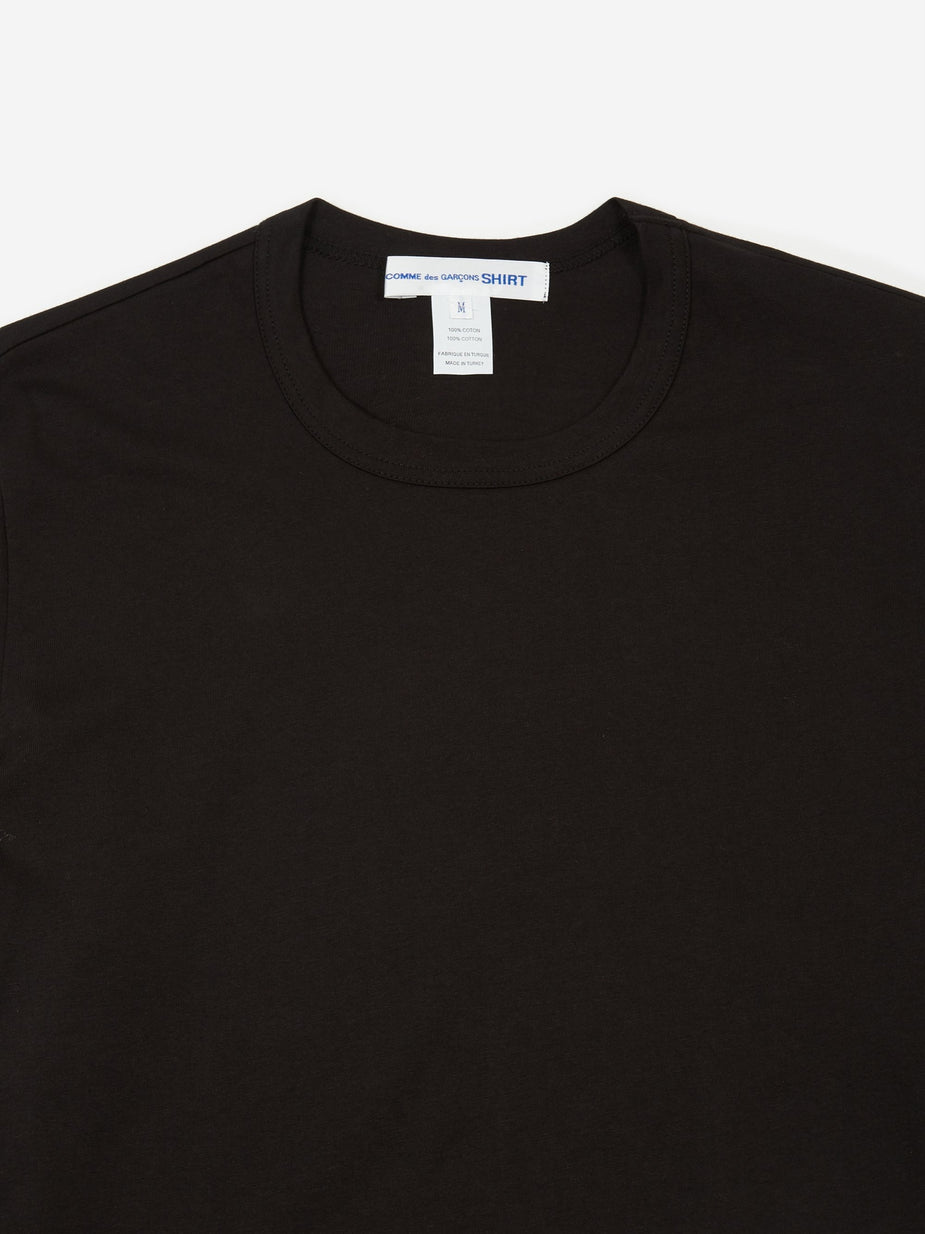 Comme Des Garçons Shirt Comme des Garçons Shirt Front Logo Longsleeve T-Shirt - Black - Black