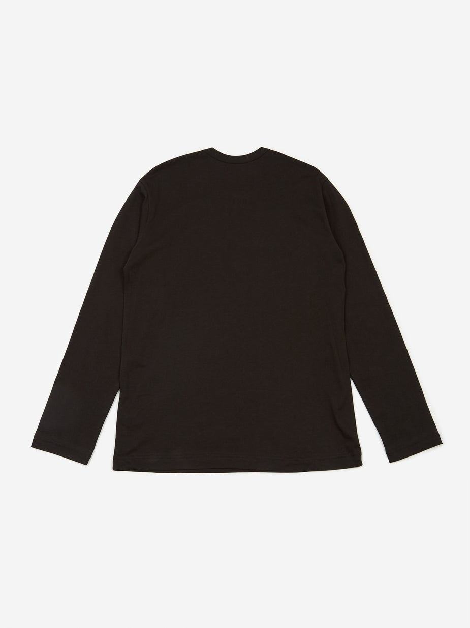 Comme Des Garçons Shirt Comme des Garçons Shirt Front Logo Longsleeve T-Shirt - Black - Black