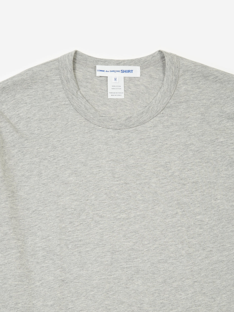 Comme Des Garçons Shirt Comme des Garçons Shirt Front Logo Longsleeve T-Shirt - Grey - Grey