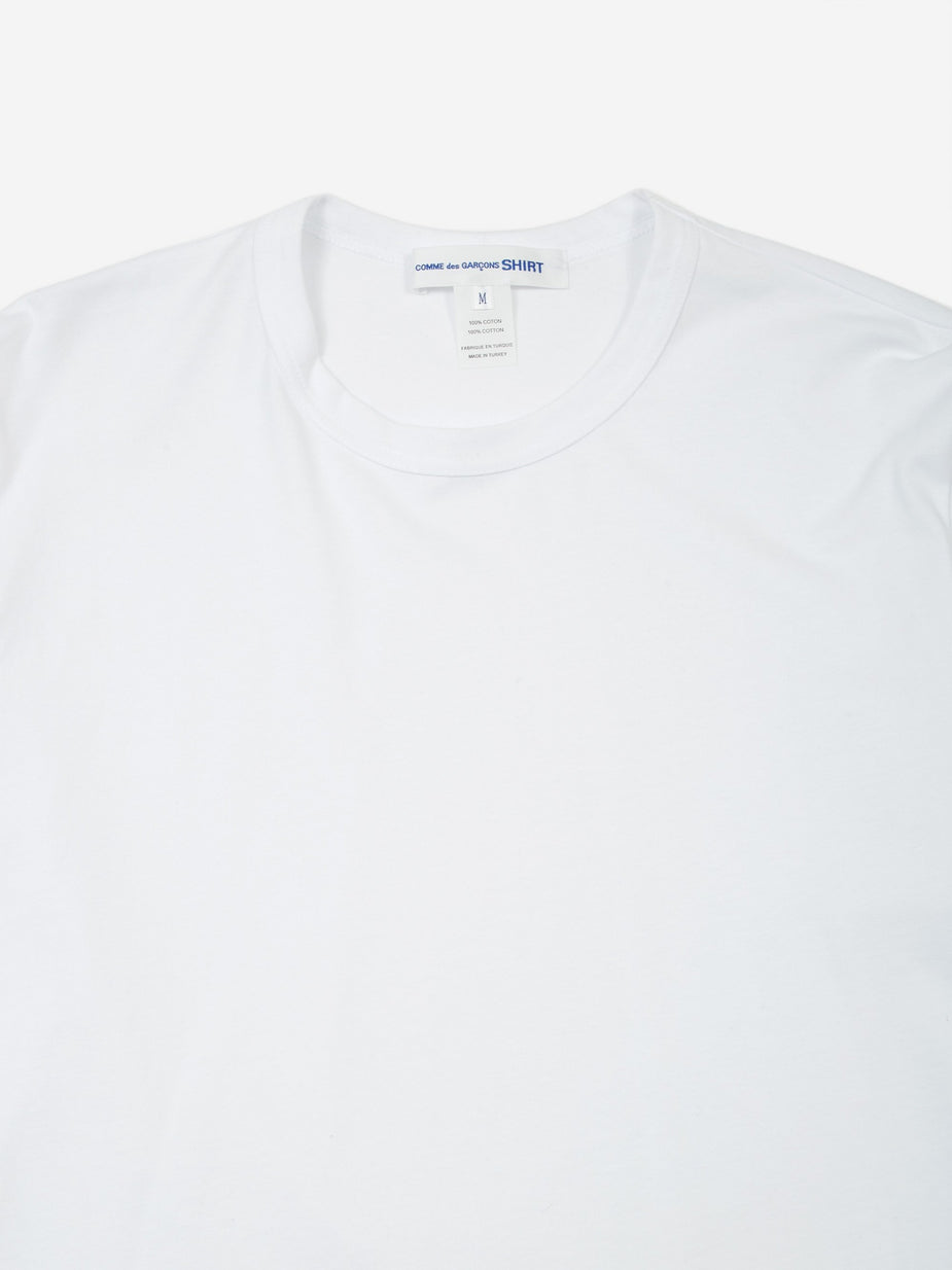 Comme Des Garçons Shirt Comme des Garçons Shirt Front Logo Longsleeve T-Shirt - White - White