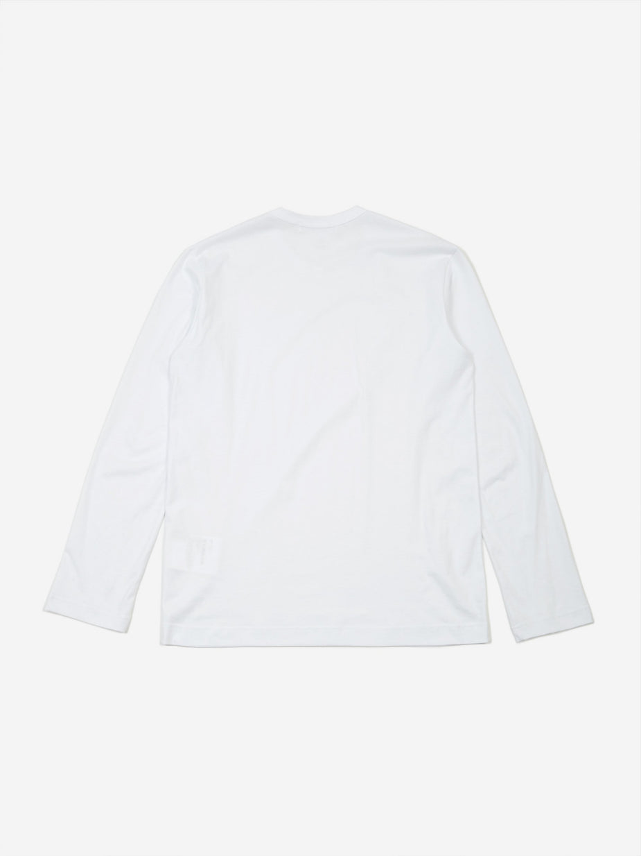 Comme Des Garçons Shirt Comme des Garçons Shirt Front Logo Longsleeve T-Shirt - White - White