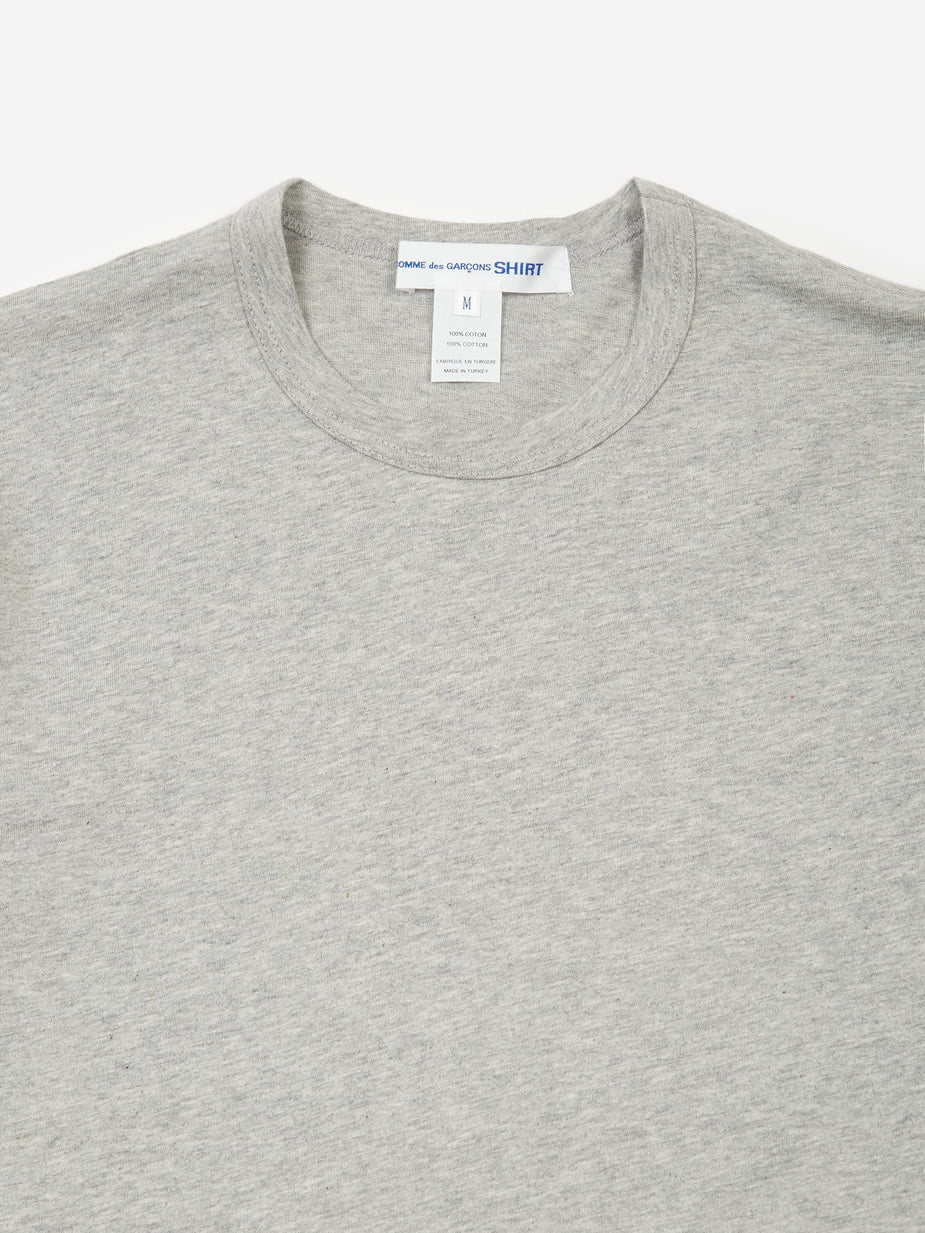 Comme Des Garçons Shirt Comme des Garçons Shirt Front Logo Shortsleeve T-Shirt - Grey - Grey