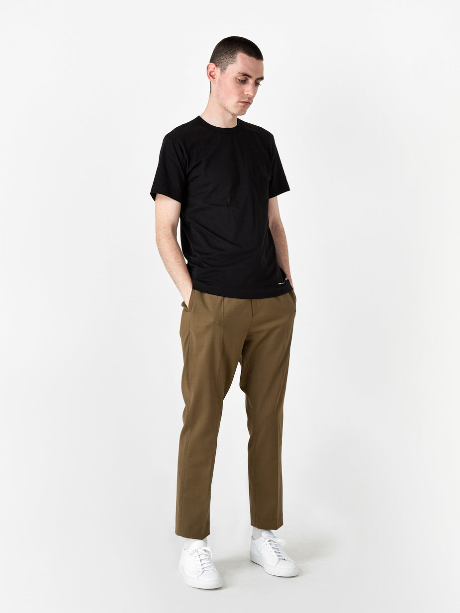 Comme Des Garçons Shirt Comme des Garçons Shirt Front Logo Shortsleeve T-Shirt - Black - Black
