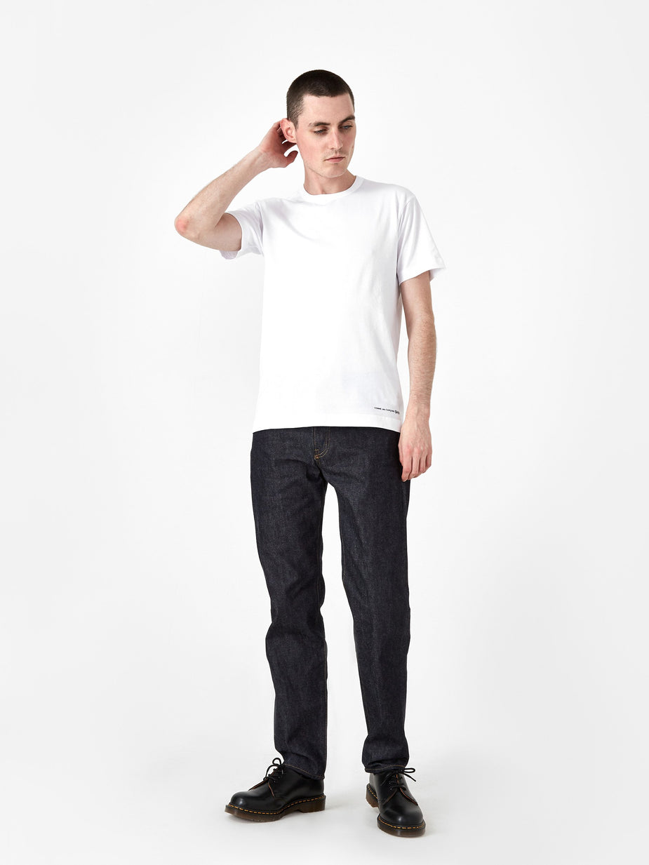 Comme Des Garçons Shirt Comme des Garçons Shirt Front Logo Shortsleeve T-Shirt - White - White