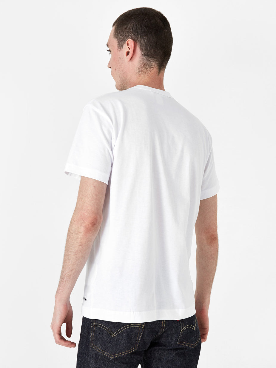 Comme Des Garçons Shirt Comme des Garçons Shirt Front Logo Shortsleeve T-Shirt - White - White