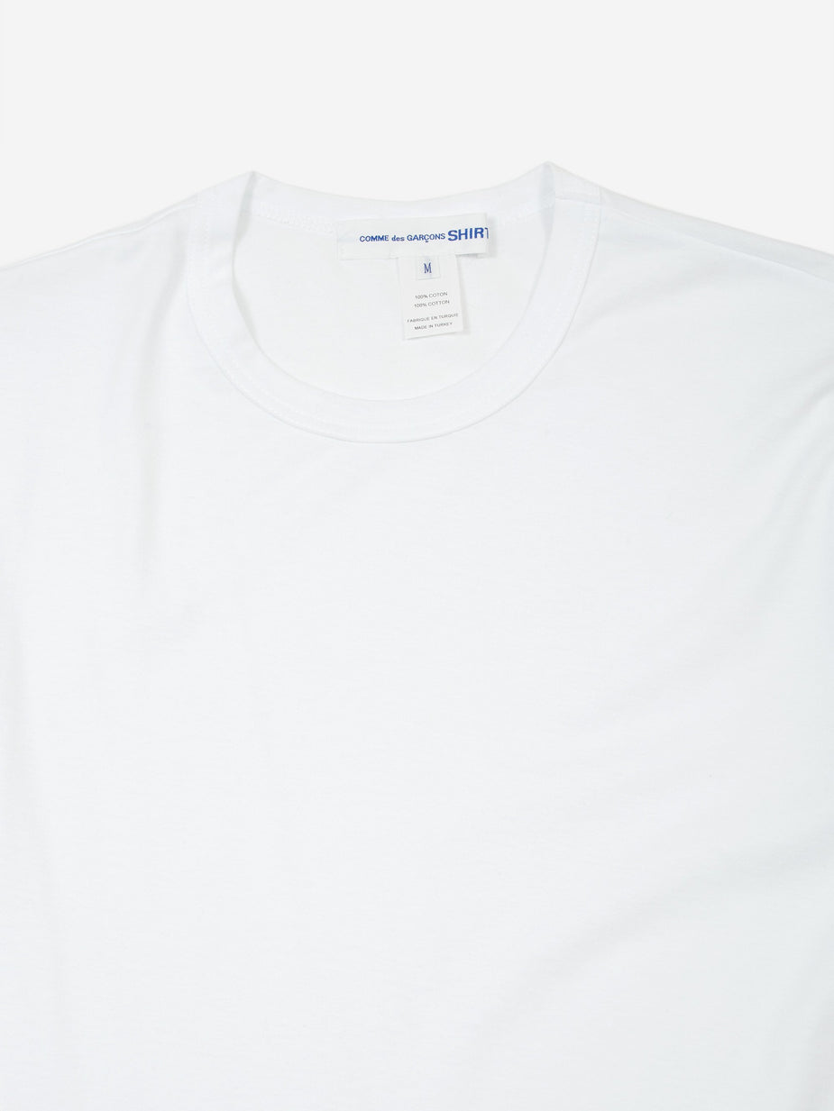 Comme Des Garçons Shirt Comme des Garçons Shirt Front Logo Shortsleeve T-Shirt - White - White