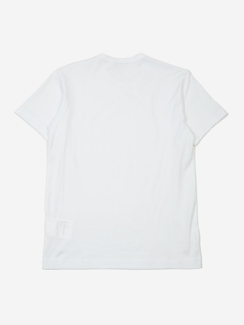 Comme Des Garçons Shirt Comme des Garçons Shirt Front Logo Shortsleeve T-Shirt - White - White
