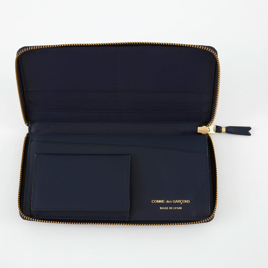 Comme des Garcons Wallets Comme des Garcons Wallets Classic Leather (SA0110) - Navy - Blue