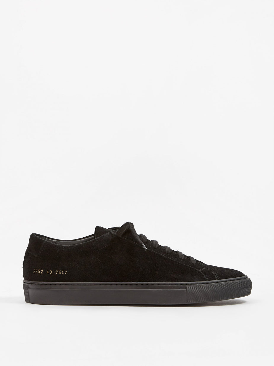 Common Projects Common Projects Achilles Low Suede - Black/Black - Black