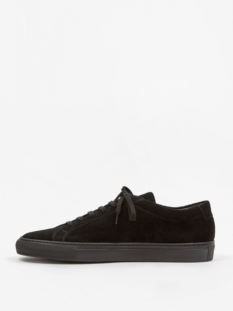 Common Projects Common Projects Achilles Low Suede - Black/Black - Black
