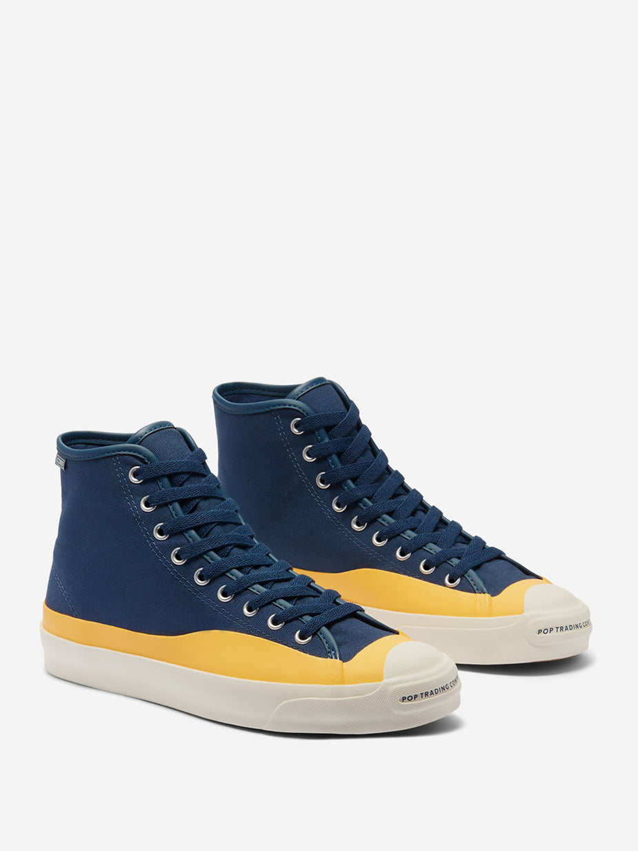 Converse Converse x Pop Trading Company JP Pro Hi - Navy/Yellow - Blue