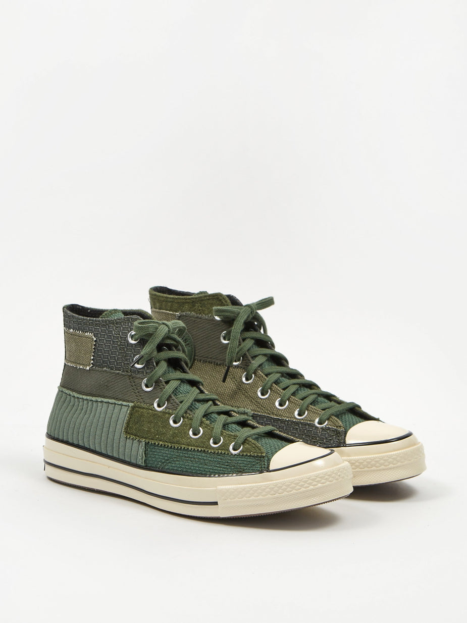 Converse Converse Chuck Taylor 70 Pinnacle Patchwork Hi - Black Forest/Egret/Black - Black