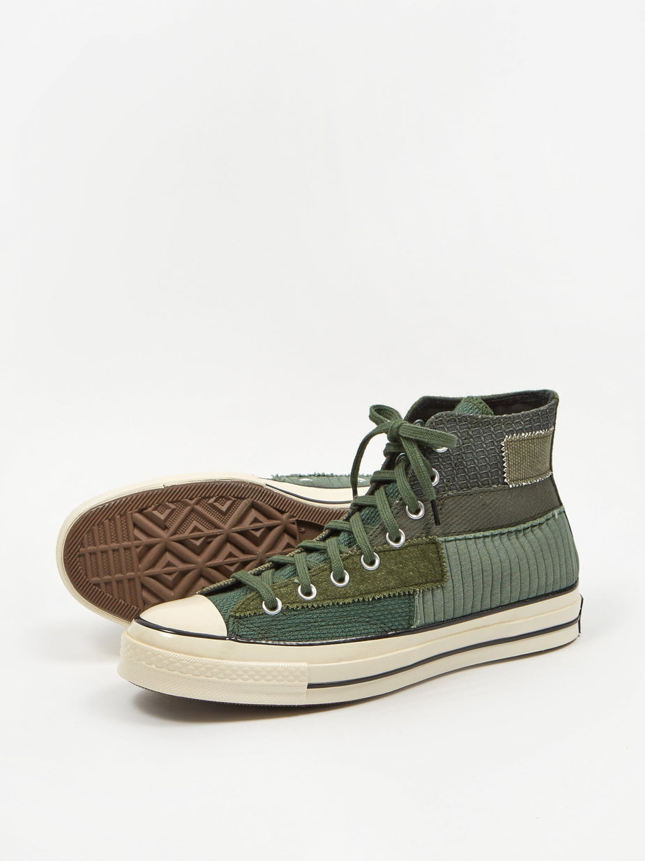 Converse Converse Chuck Taylor 70 Pinnacle Patchwork Hi - Black Forest/Egret/Black - Black