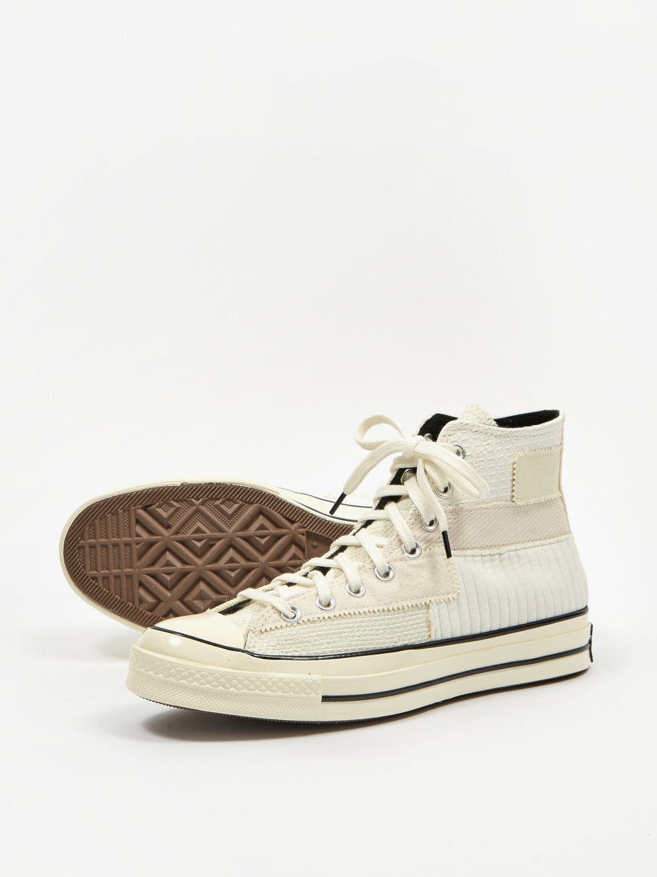 Converse Converse Chuck Taylor 70 Pinnacle Patchwork Hi - White/Egret/Black - Black