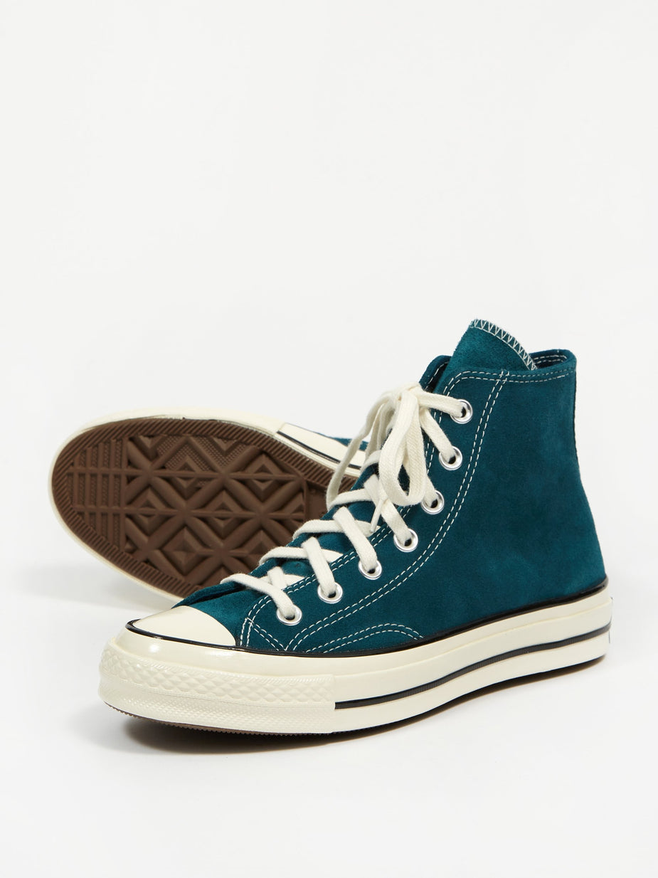 Converse Converse Chuck Taylor All Star 70 Hi Suede - Midnight Turquoise - Purple