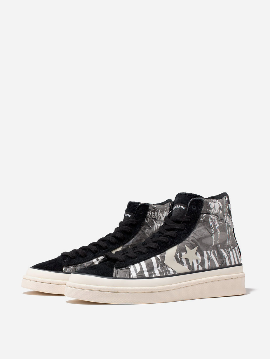 Converse Converse x Pleasures Pro Leather Mid - Black/White - Black