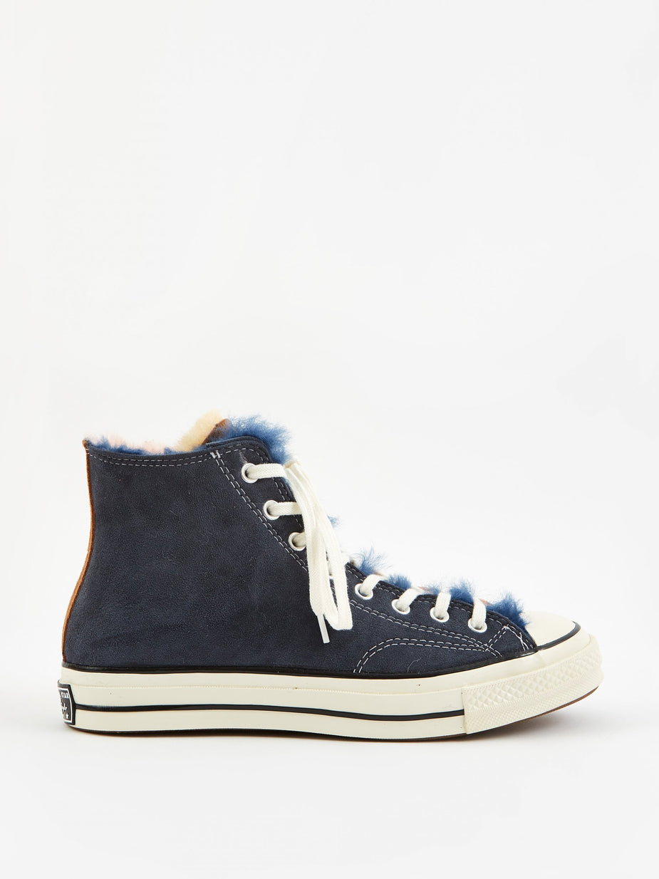 Converse Converse Shearling Chuck Taylor 70 Hi - Navy/Baby Pink/Egret - Pink