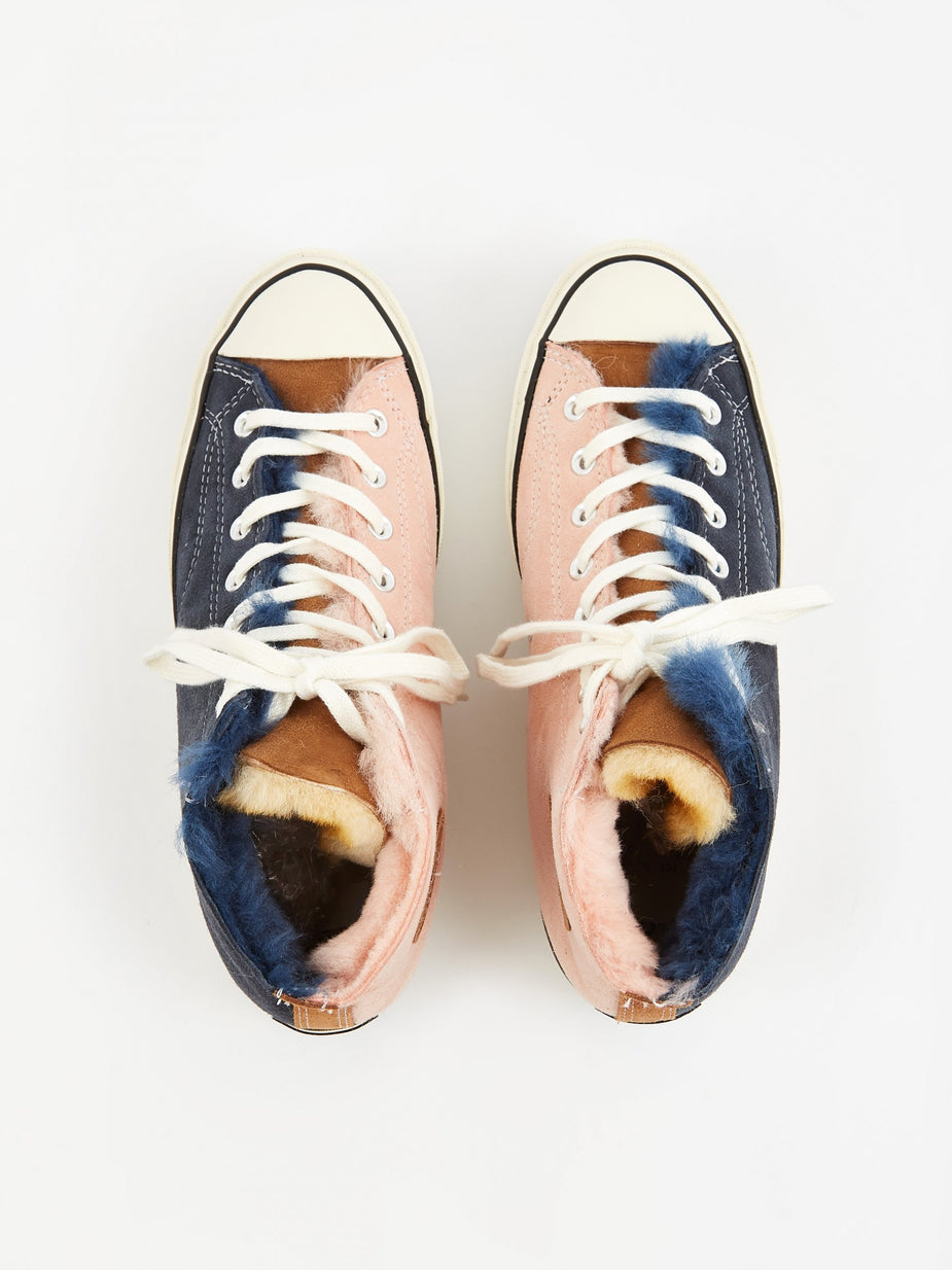 Converse Converse Shearling Chuck Taylor 70 Hi - Navy/Baby Pink/Egret - Pink