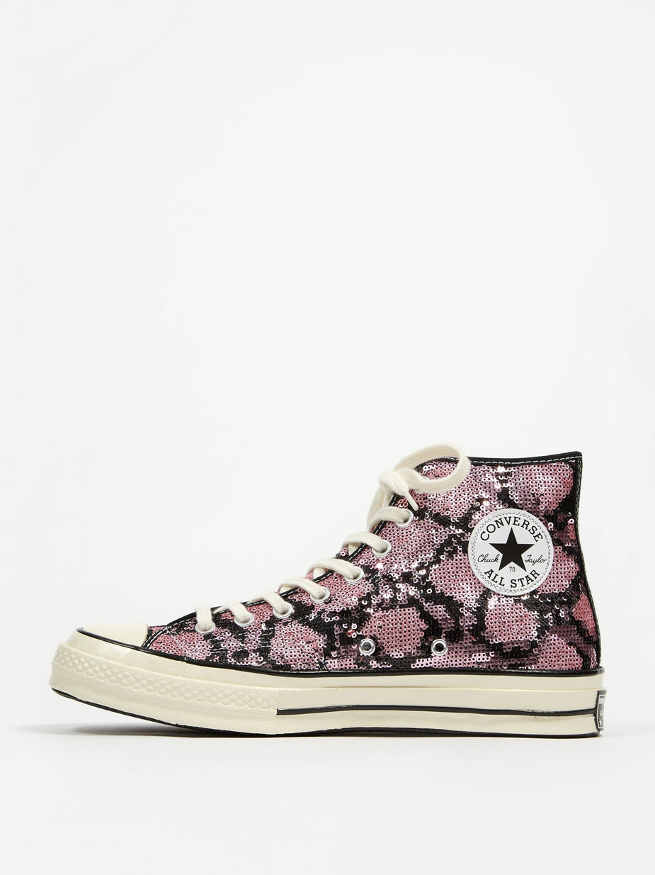 Converse Converse Snake Sequin Chuck 70 Hi - Light Orchid/Egret/Black - Black