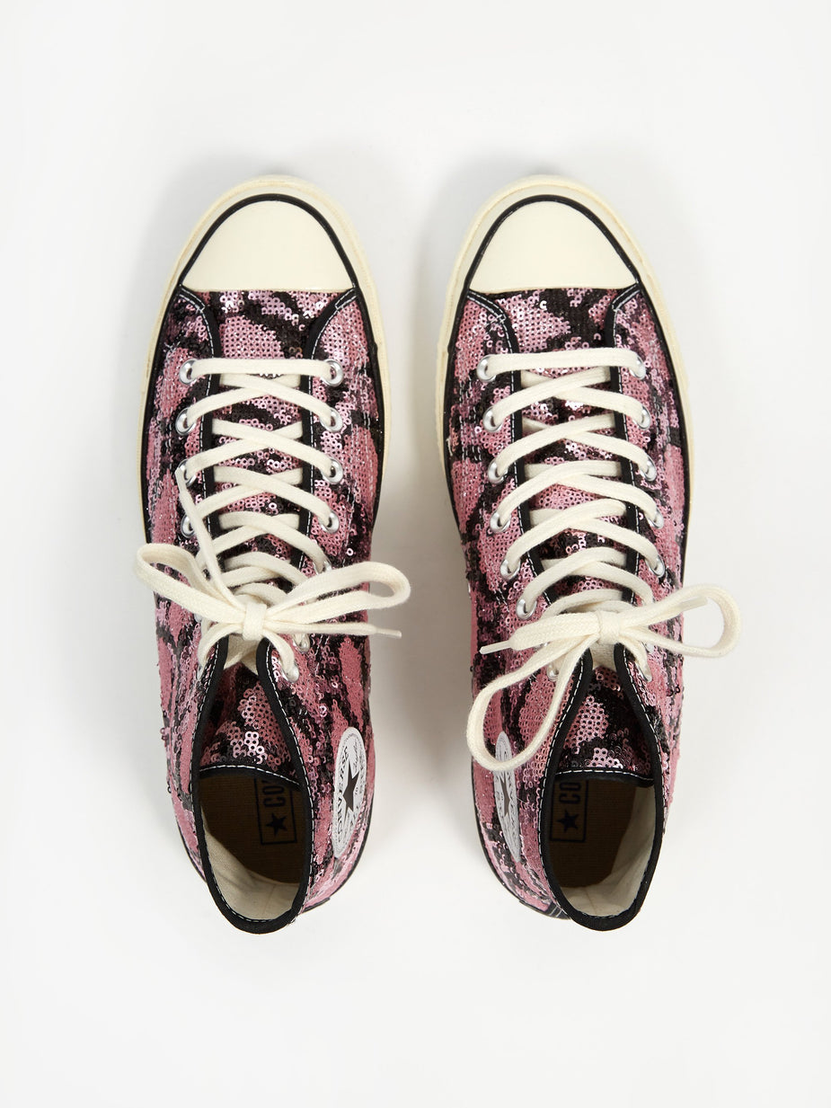 Converse Converse Snake Sequin Chuck 70 Hi - Light Orchid/Egret/Black - Black