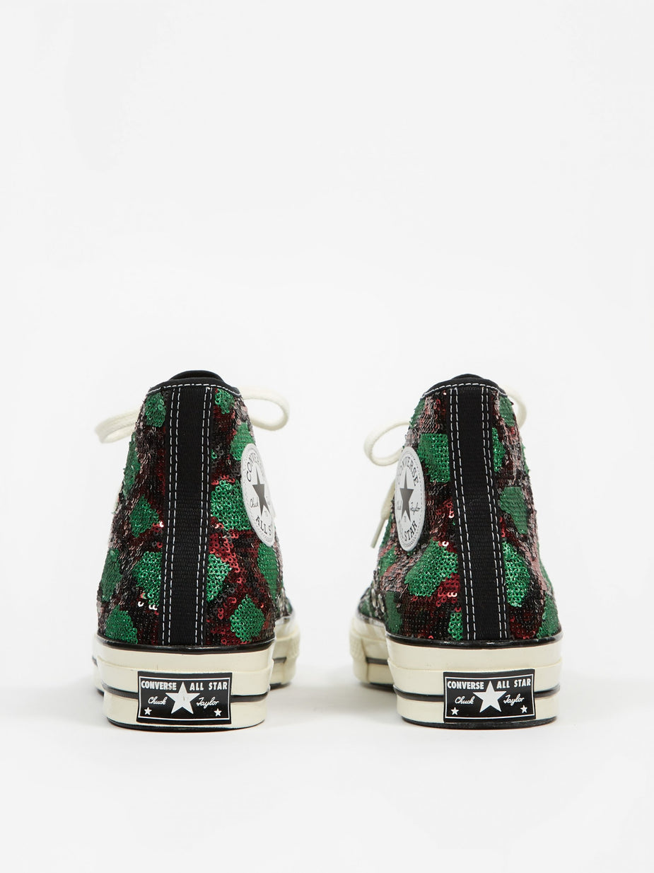 Converse Converse Snake Sequin Chuck 70 Hi - Red/Green/Egret - Red