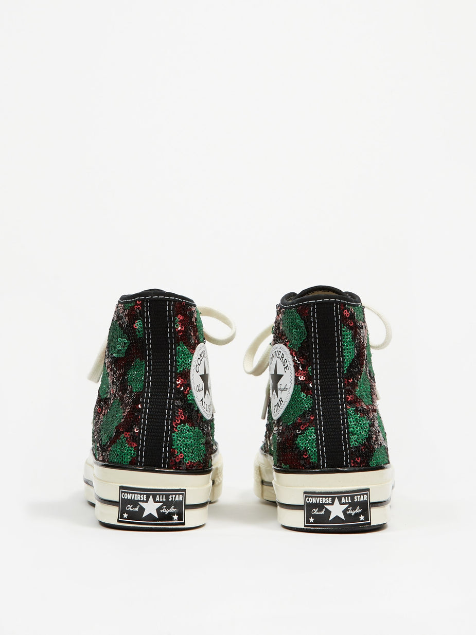 Converse Converse Snake Sequin Chuck 70 Hi - Red/Green/Egret - Red
