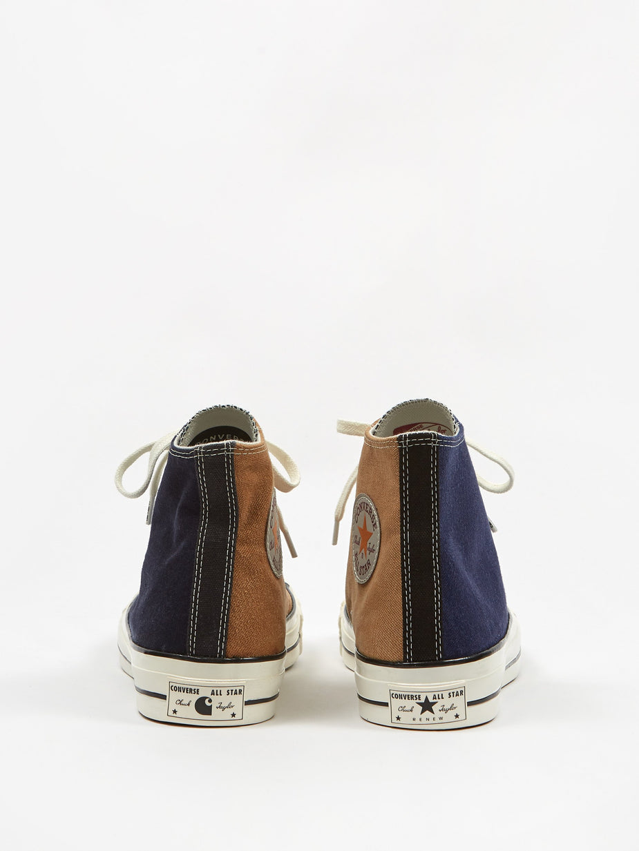 Converse Converse x Carhartt Wip Chuck Taylor All Star 70 Hi - Brown/Black/Navy - Brown