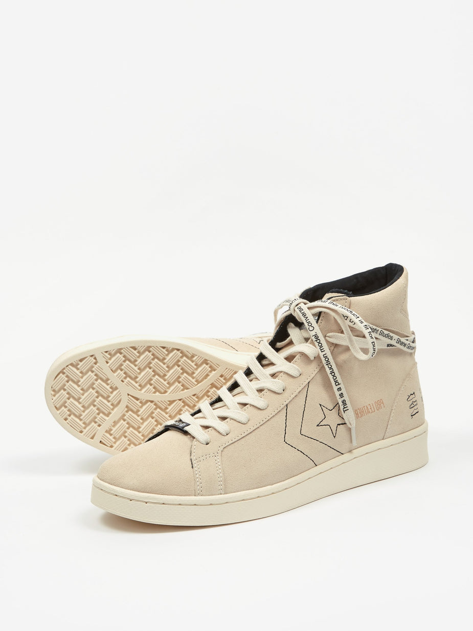Converse Converse x Midnight Studios Pro Leather Mid - White/Egret/Black - Black