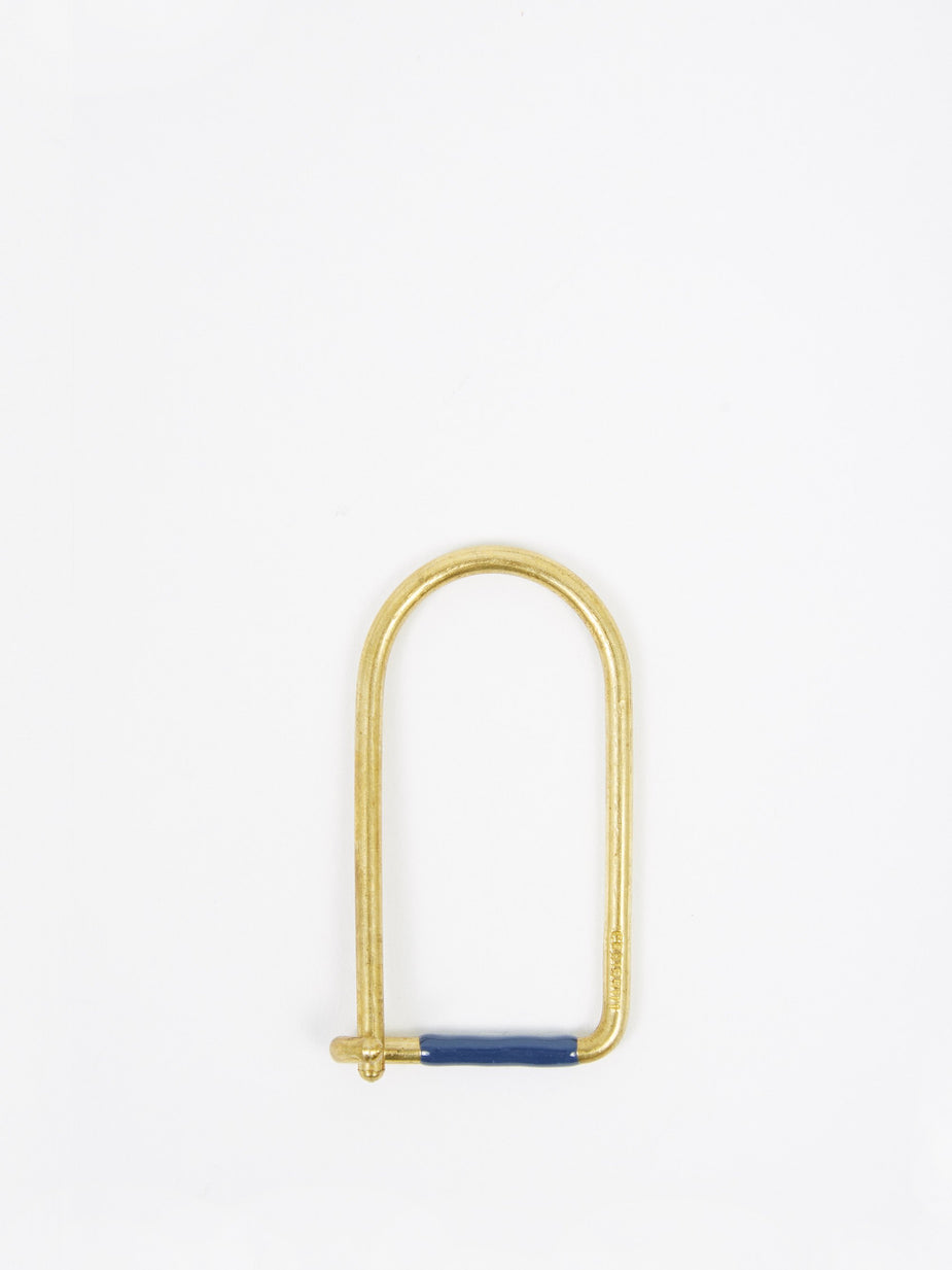 Craighill Craighill Wilson Brass Enamelled Keyring - Blue - Blue
