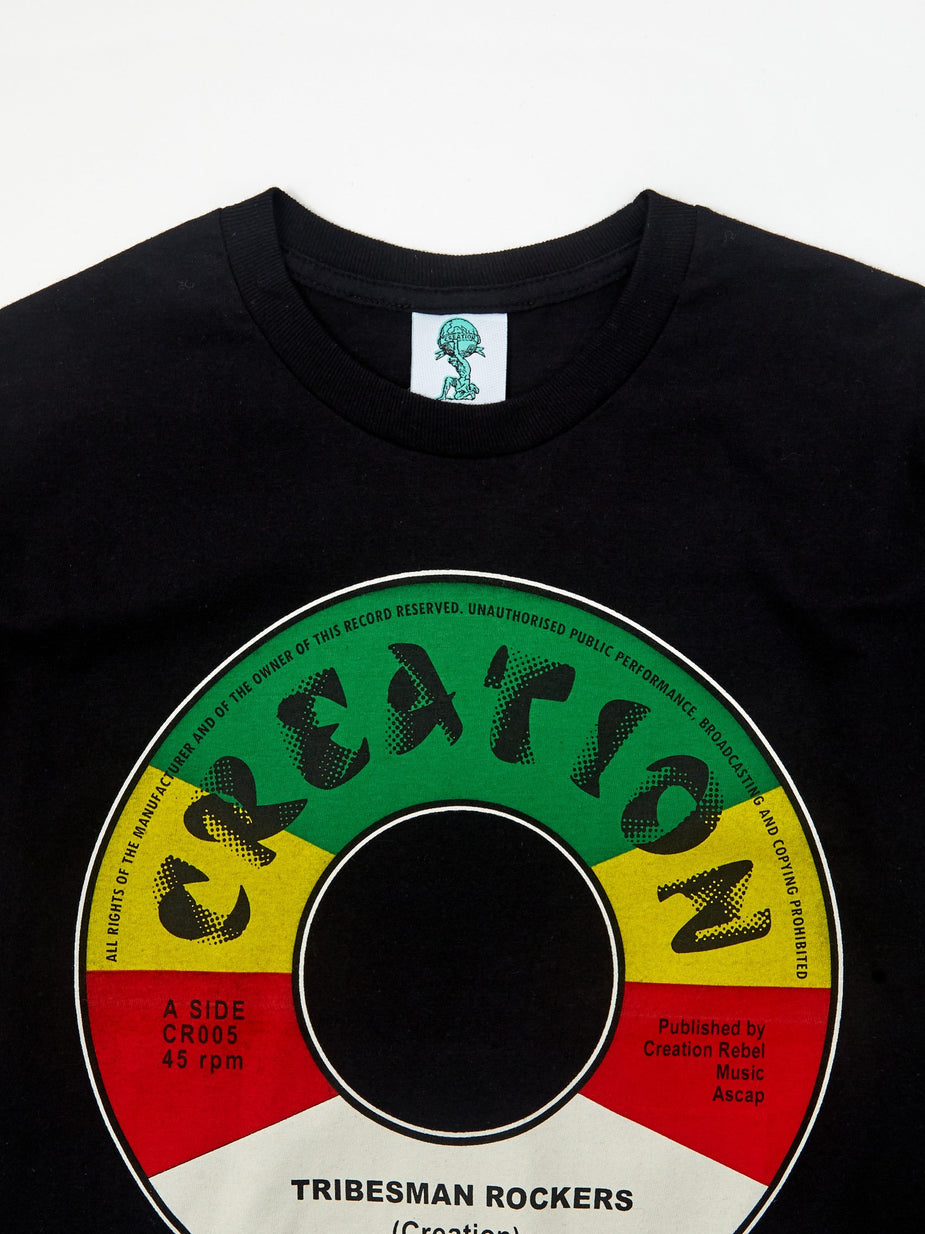 Creation Creation Tribeman Rockers Label Shortsleeve T-Shirt - Black - Black
