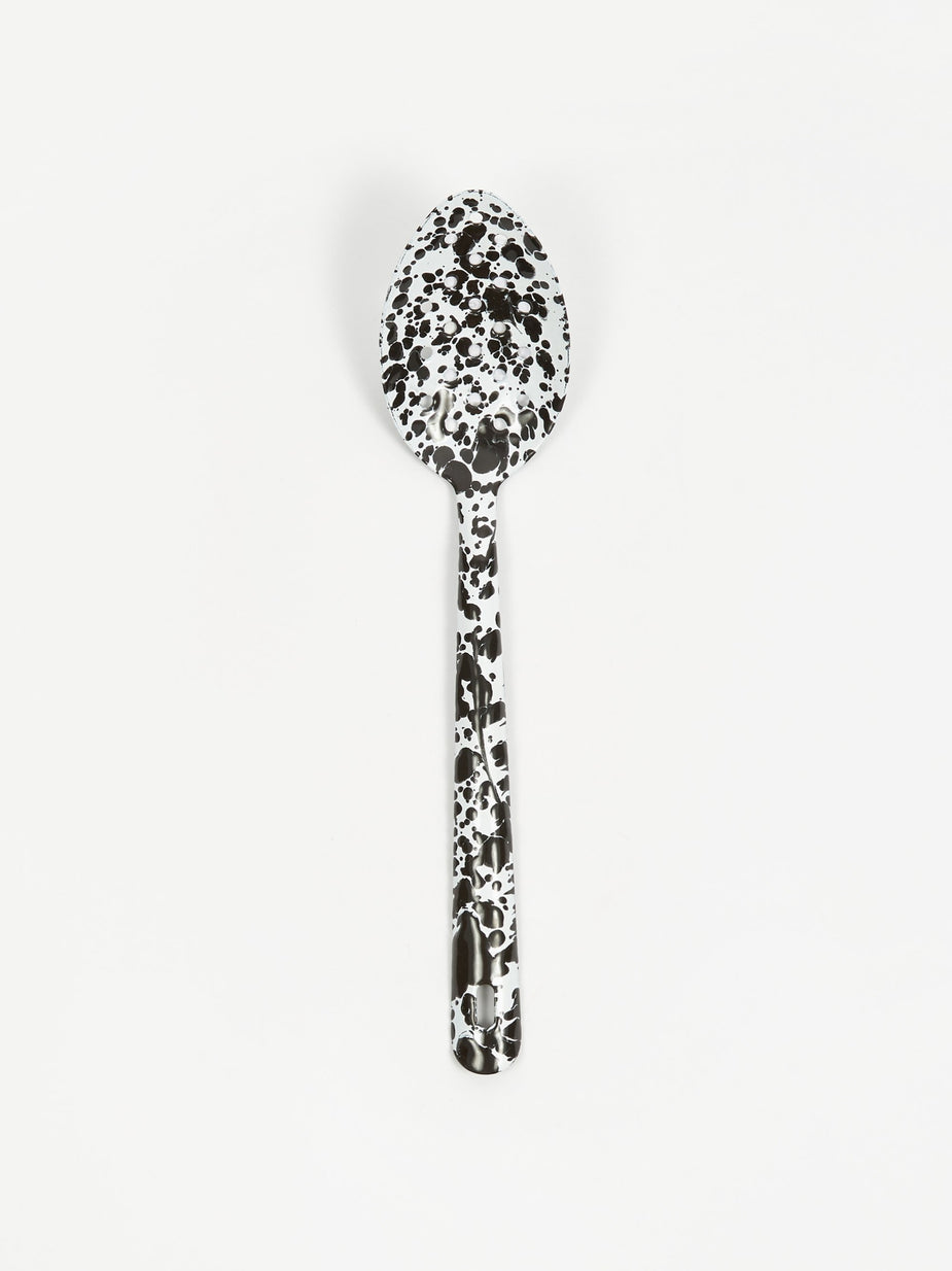 Crow Canyon Home Crow Canyon Home Large Slotted Spoon - Black Marble - Other