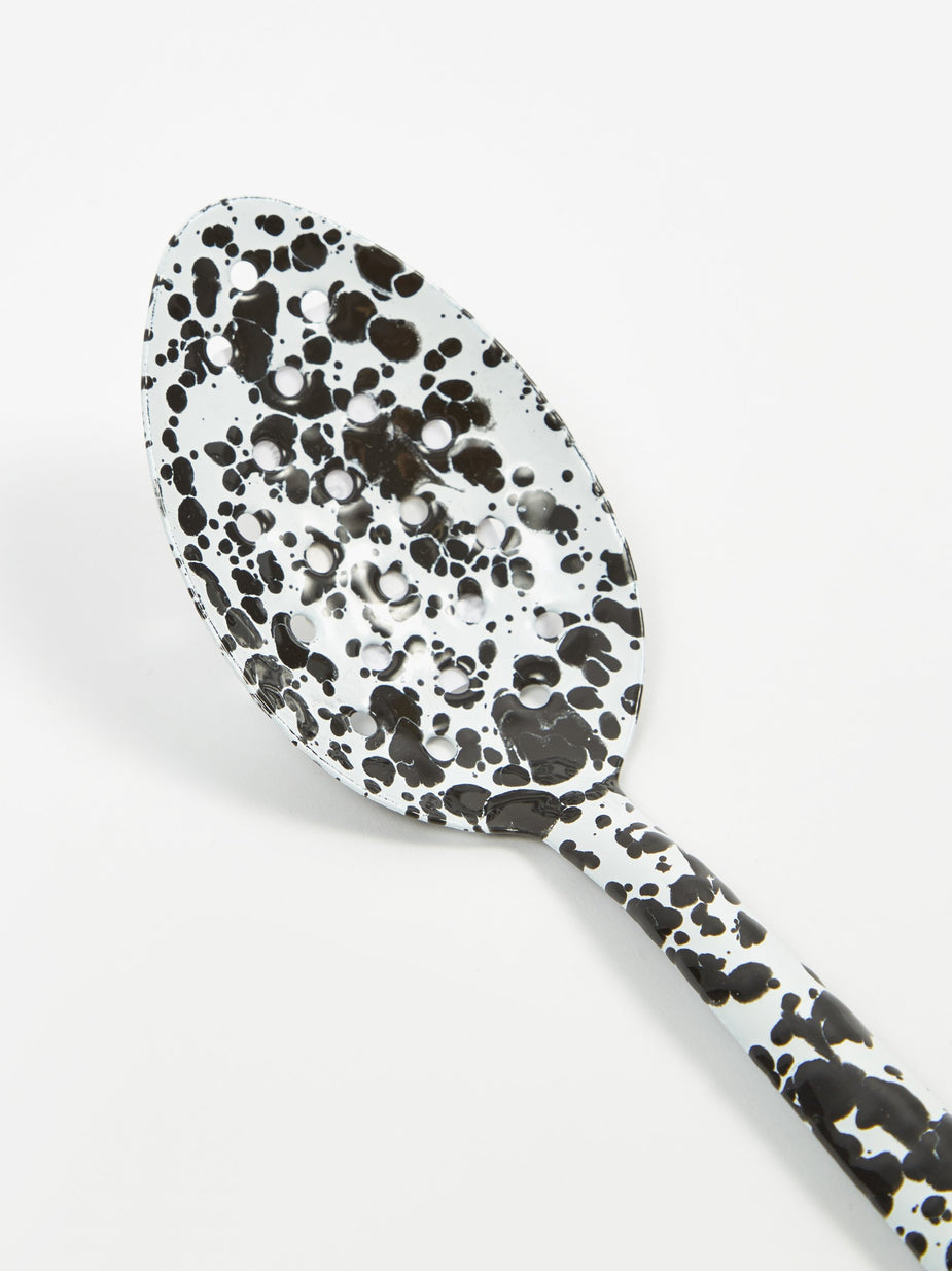 Crow Canyon Home Crow Canyon Home Large Slotted Spoon - Black Marble - Other