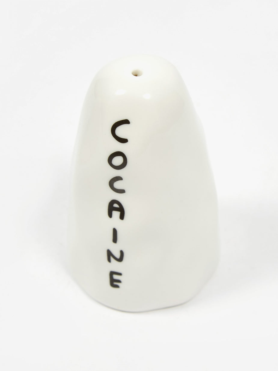 David Shrigley David Shrigley Heroin And Cocaine Salt & Pepper Shakers - White