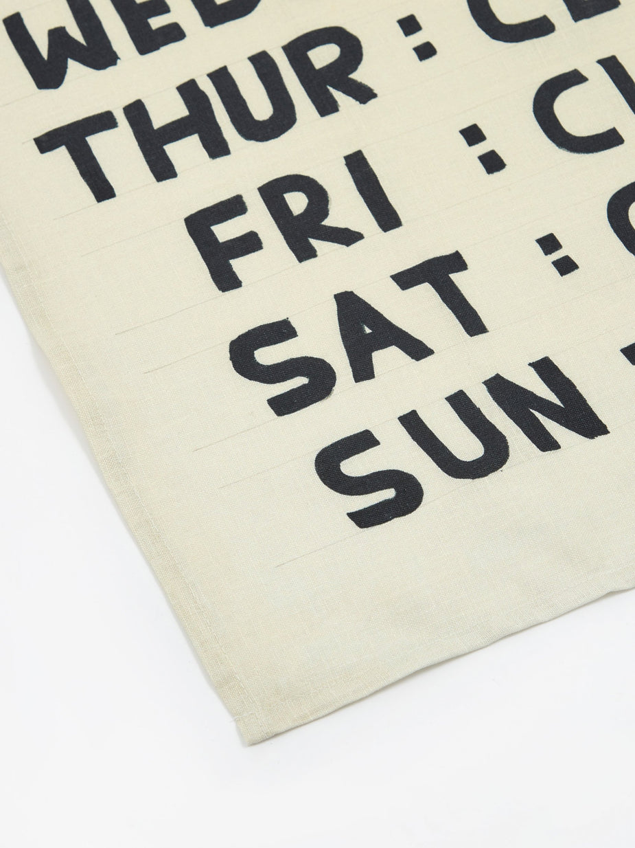 David Shrigley David Shrigley Opening Hours Tea Towel - Other
