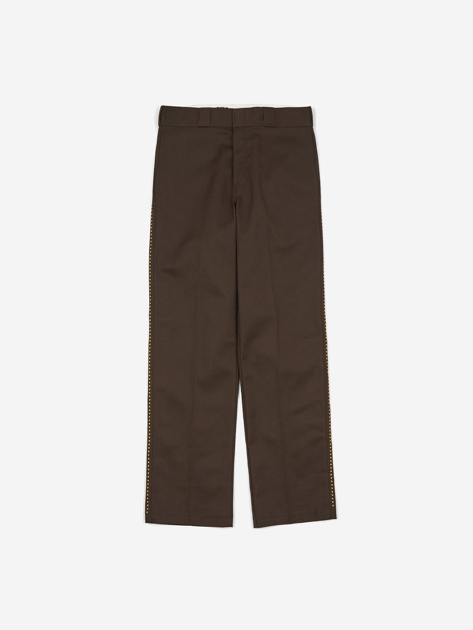 Dickies Dickies x Goodhood Original 874 Work Trouser - Brown/Yellow Star Print - Yellow