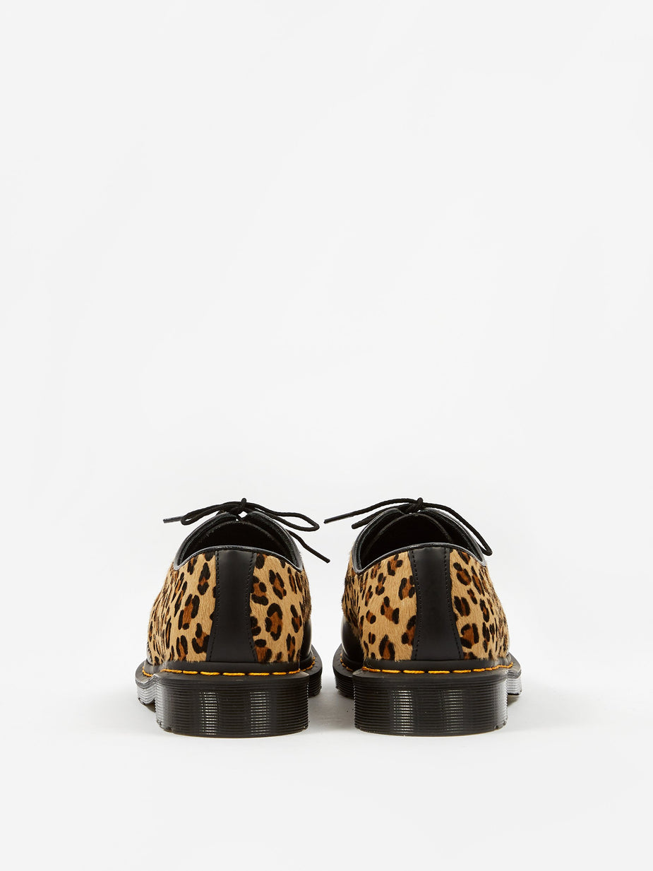 Dr. Martens Dr. Martens 1461 - Black Polished Smooth/Leopard - Black