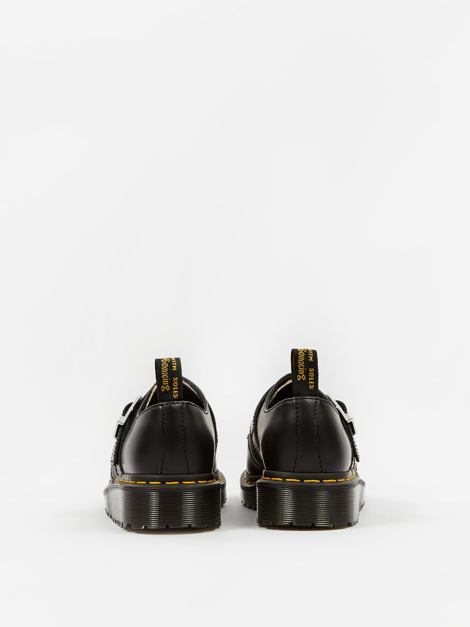 Dr. Martens Dr. Martens Ramsey Monk - Black Polished Smooth/Leopard - Black