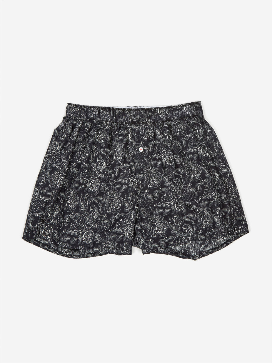 Druthers. Druthers One Colour Rose Boxer - Black - Black