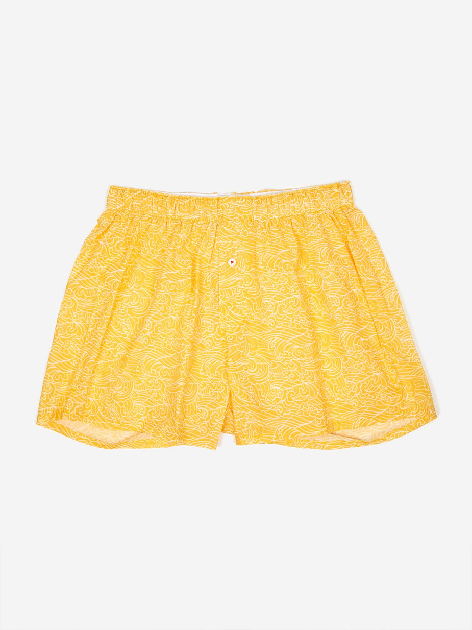 Druthers. Druthers Waves Boxer - Mustard - Yellow