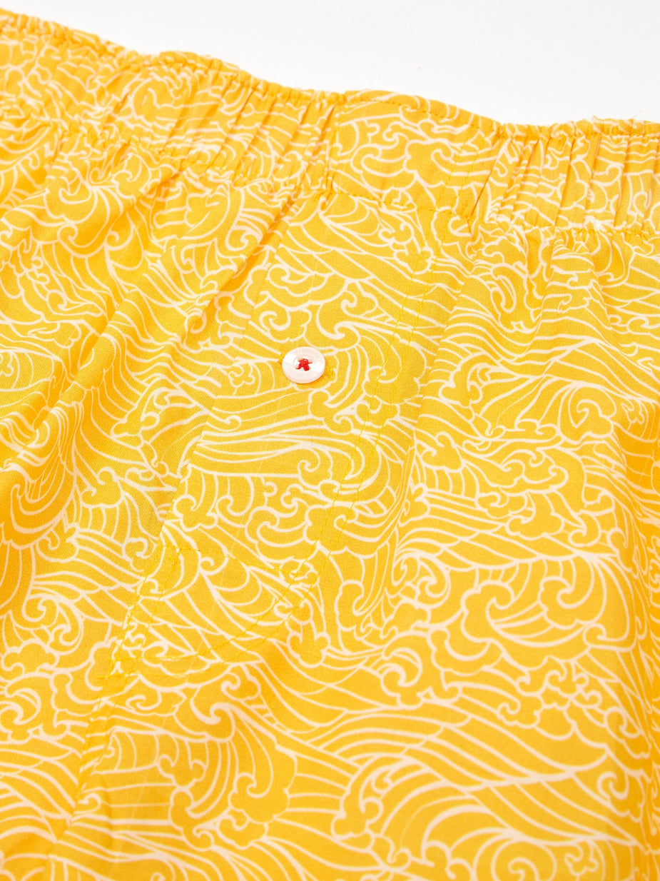 Druthers. Druthers Waves Boxer - Mustard - Yellow