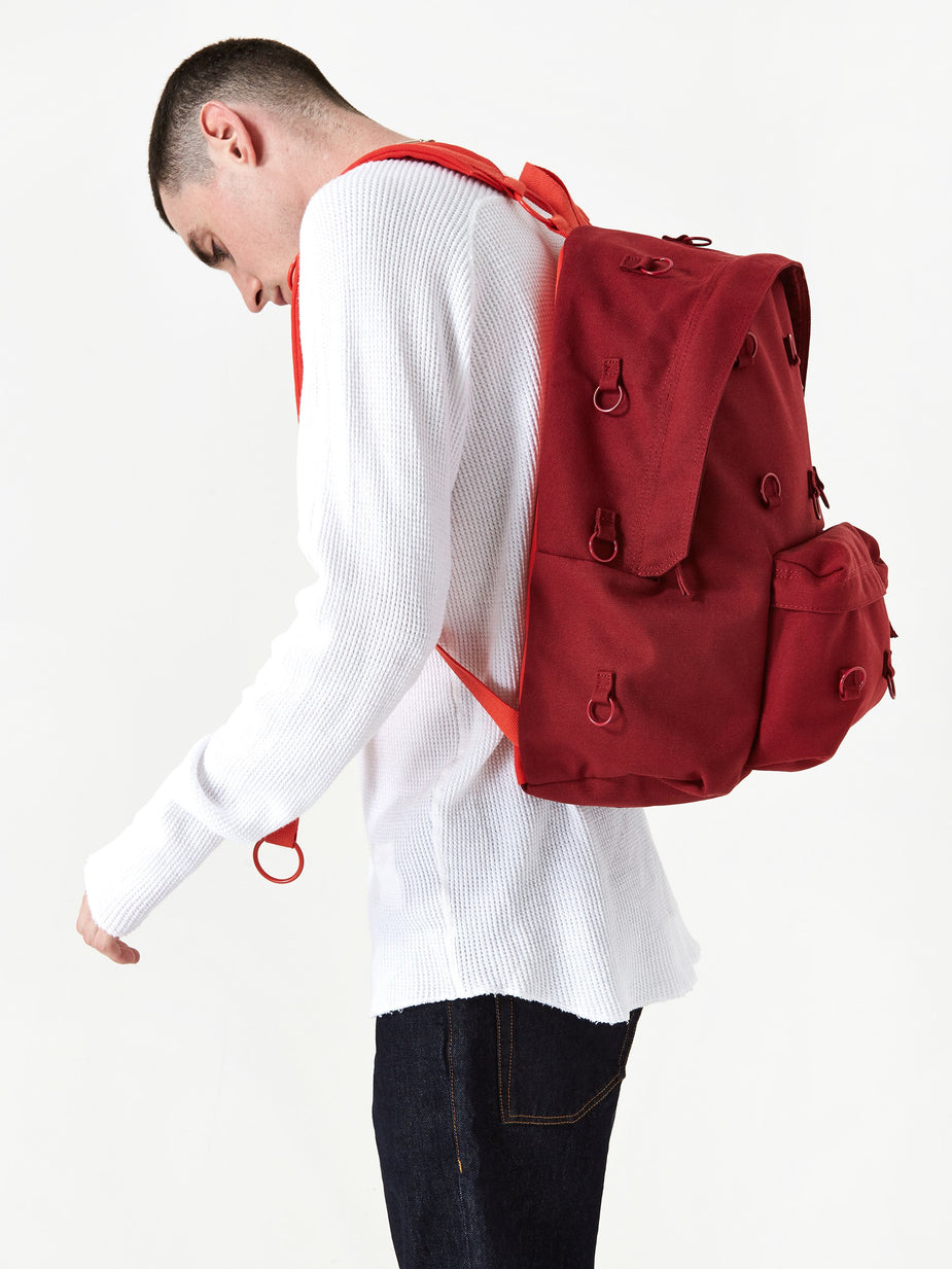 Eastpak Eastpak x Raf Simons Padded Loop Backpack - Burgundy/Orange - Orange