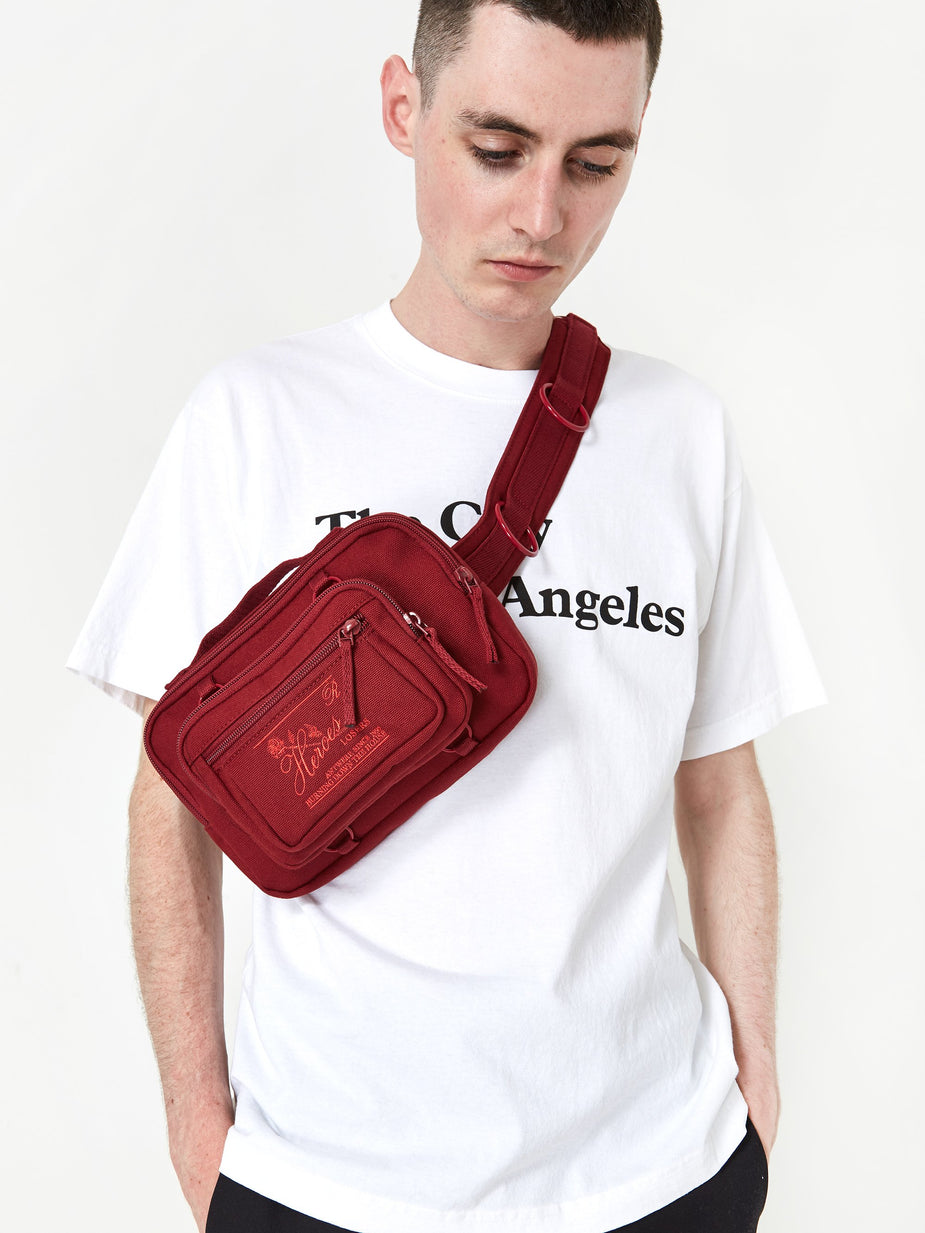 Eastpak Eastpak x Raf Simons Padded Loop Waistbag - Burgundy - Red