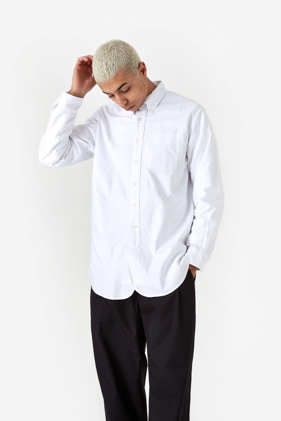Engineered Garments Engineered Garments 19 Century BD Oxford Shirt - White Cotton Oxford - White