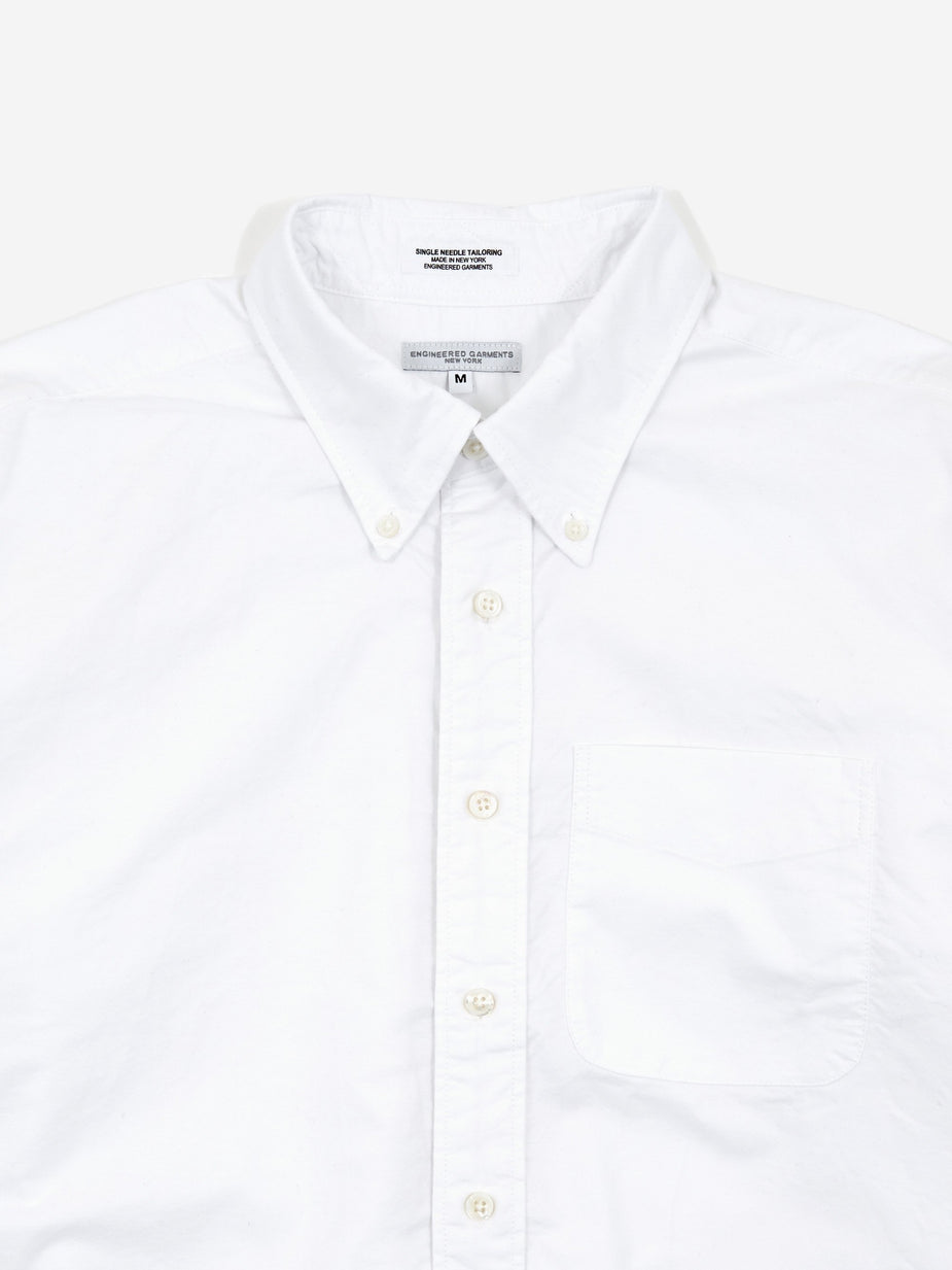 Engineered Garments Engineered Garments 19 Century BD Oxford Shirt - White Cotton Oxford - White