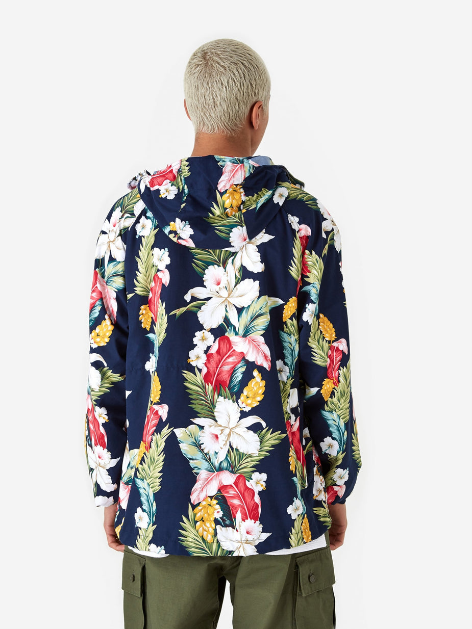 Engineered Garments Engineered Garments Atlantic Parka - Navy Hawaiian Floral - Blue