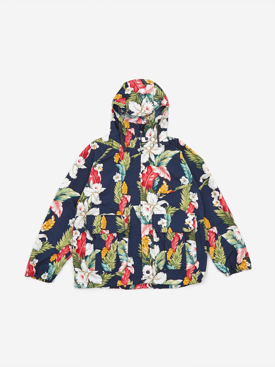 Engineered Garments Engineered Garments Atlantic Parka - Navy Hawaiian Floral - Blue