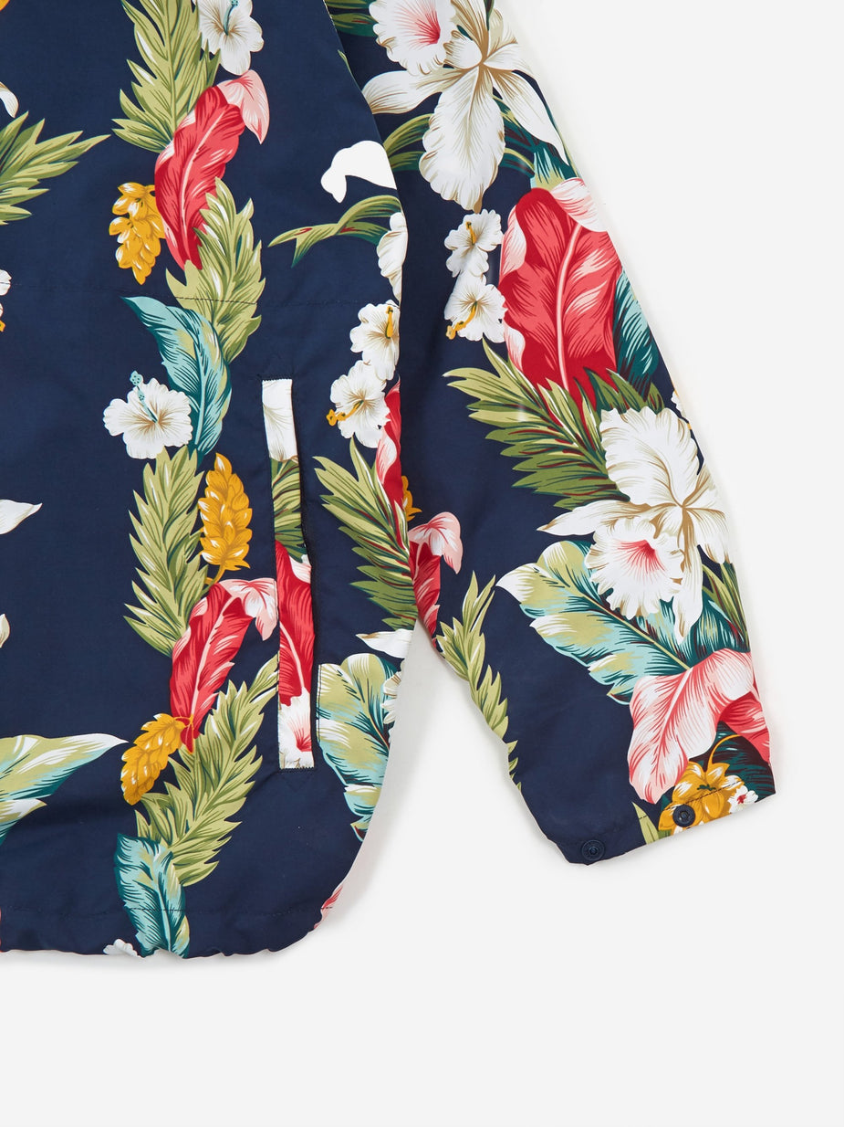 Engineered Garments Engineered Garments Atlantic Parka - Navy Hawaiian Floral - Blue