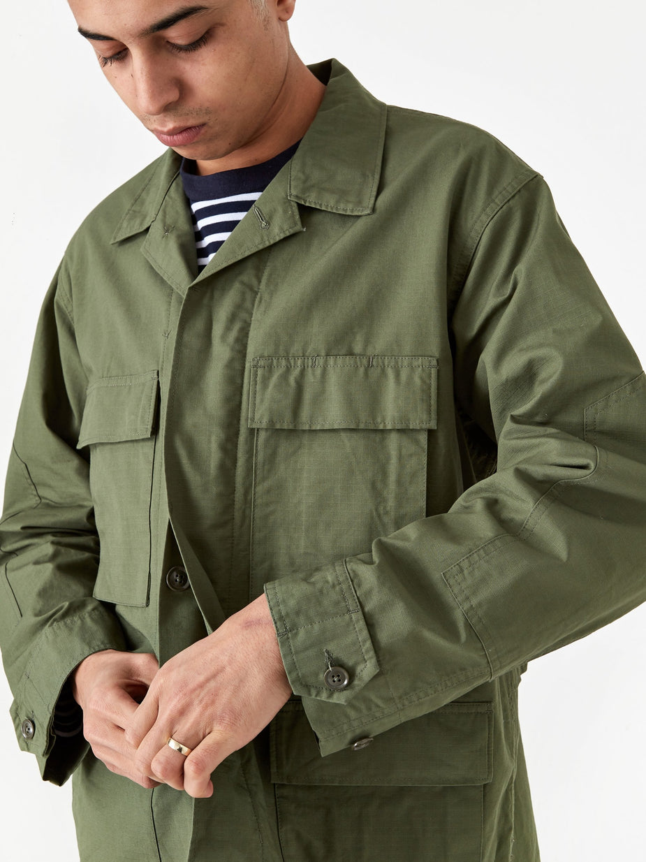 Engineered Garments Engineered Garments BDU Jacket - Olive Cotton Ripstop - Green