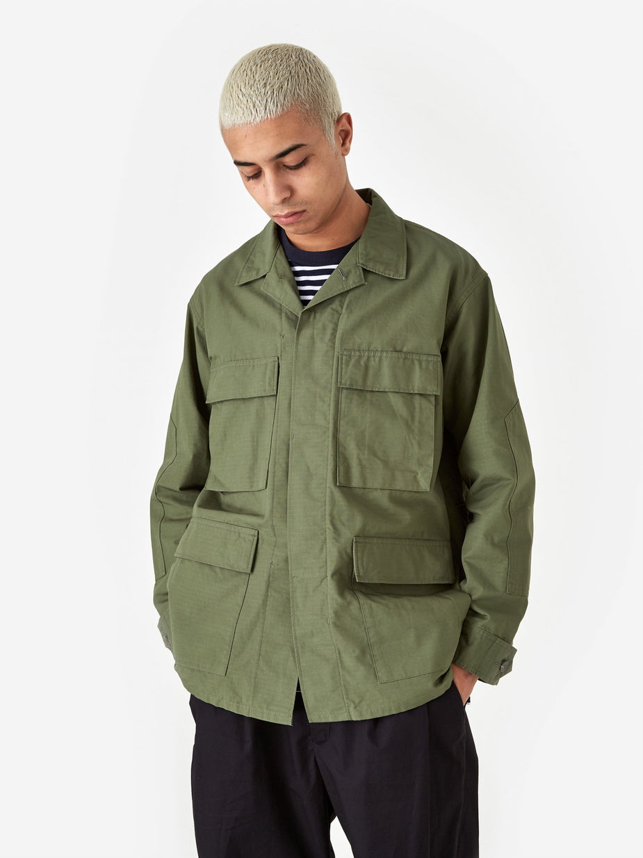 Engineered Garments Engineered Garments BDU Jacket - Olive Cotton Ripstop - Green